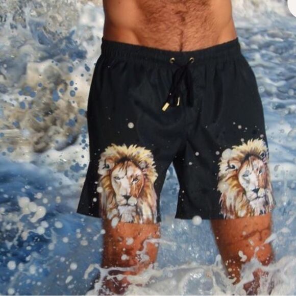 Kenny Flowers THE MANE ATTRACTION
SWIM TRUNKS Large Black NWT in packaging - Picture 1 of 6